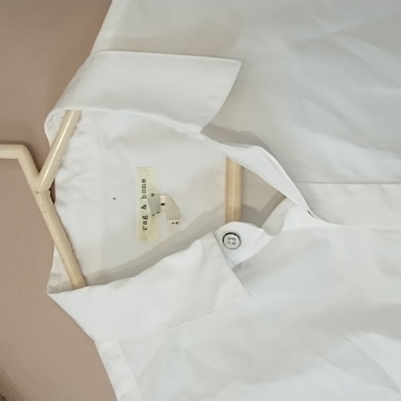 Rag & Bone 100% Cotton Boxy Button Up Collared Blouse, Size 6 - Picture 3 of 10